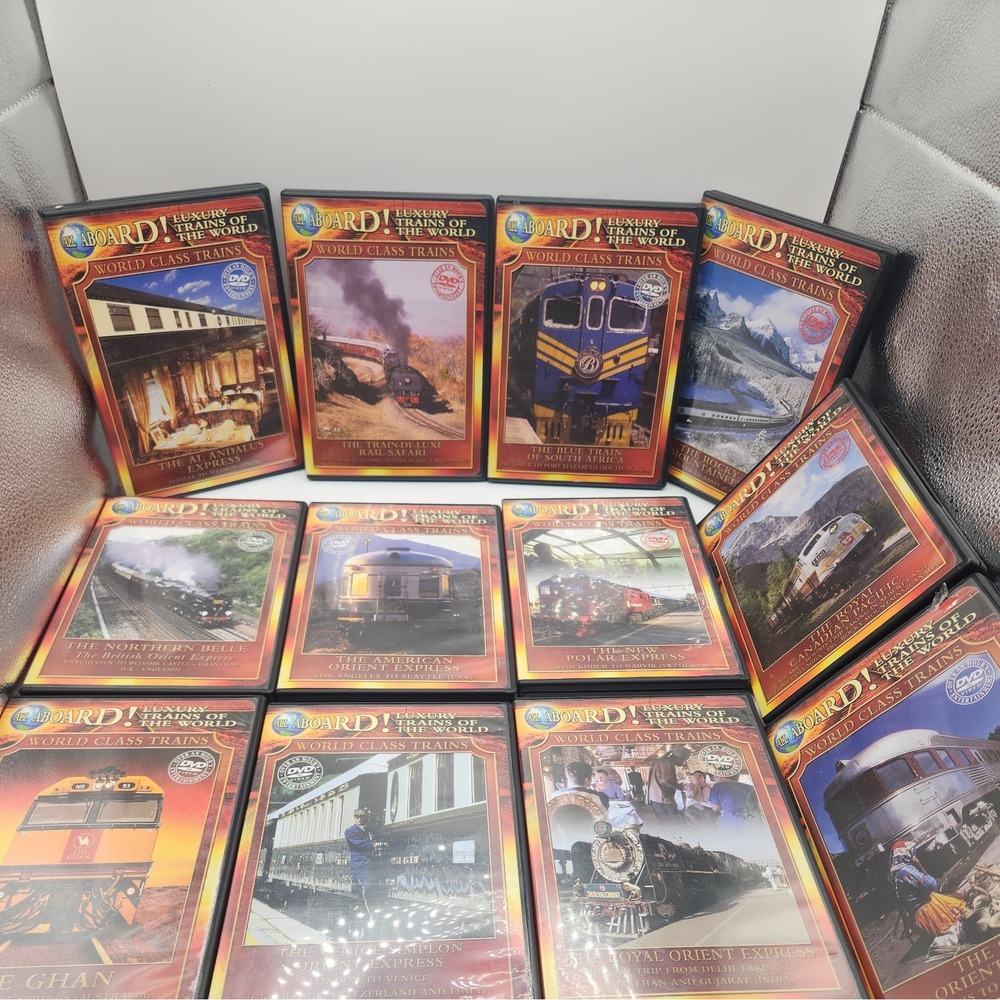 Luxury Trains of the World "World Class Trains" 12 DVDs
